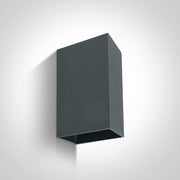 Wall & Ceiling Light Anthracite Rectangular Warm White LED Outdoor LED built in 2x200lm 2x3W Die Cast One Light SKU:67398A/AN/W - Toplightco