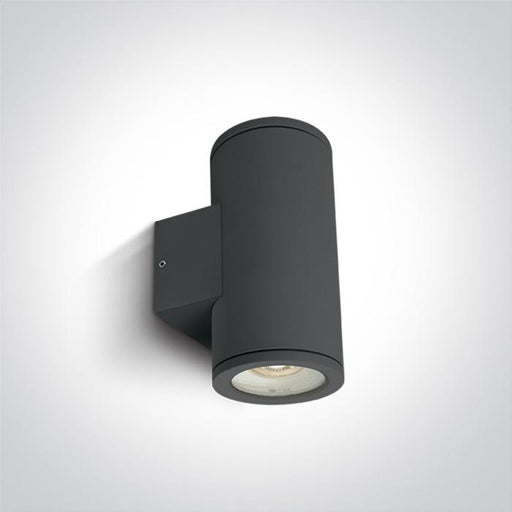 Wall & Ceiling Light Anthracite Circular Outdoor Replaceable lamp 2X35W Die Cast One Light SKU:67400B/AN - Toplightco