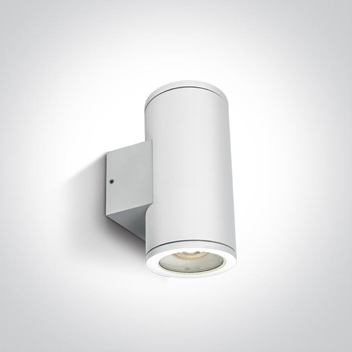 Wall & Ceiling Light White Circular Outdoor Replaceable lamp 2X35W Die Cast One Light SKU:67400B/W - Toplightco