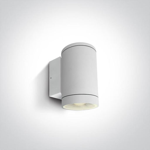 Wall & Ceiling Light White Circular Outdoor Replaceable lamp 20W Die Cast One Light SKU:67400D/W - Toplightco