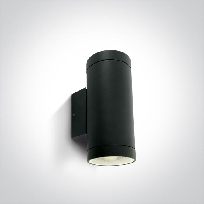 Wall & Ceiling Light Black Circular Outdoor Replaceable lamp 2x20W Die Cast One Light SKU:67400E/B - Toplightco