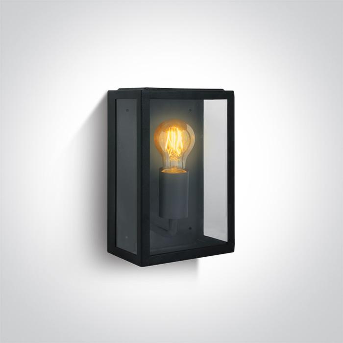 Wall Light Black Rectangular Outdoor Replaceable lamp 40W Stainless Steel 201 One Light SKU:67406/B - Toplightco