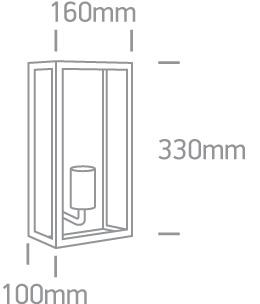 Wall Light Black Rectangular Outdoor Replaceable lamp 40W Stainless Steel 201 One Light SKU:67406A/B - Toplightco