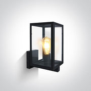 Wall Light Black Rectangular Outdoor Replaceable lamp 40W Stainless Steel 201 One Light SKU:67406C/B - Toplightco