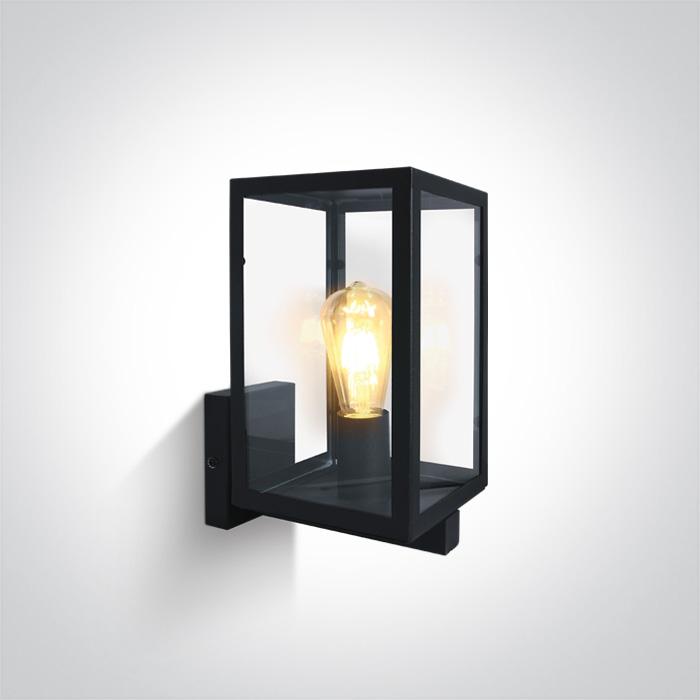 Wall Light Black Rectangular Outdoor Replaceable lamp 40W Stainless Steel 201 One Light SKU:67406C/B - Toplightco