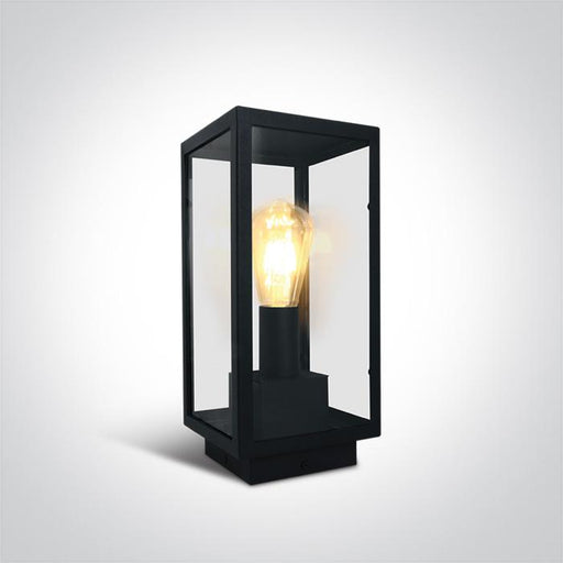 Wall Light Black Rectangular Outdoor Replaceable lamp 40W Stainless Steel 201 One Light SKU:67406E/B - Toplightco