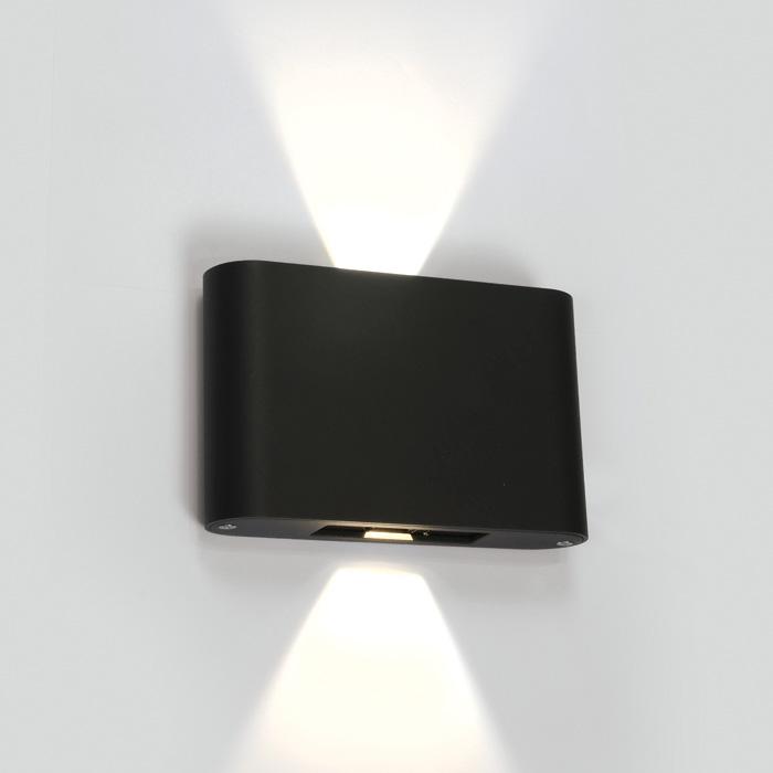 Wall & Ceiling Light Anthracite Rectangular Warm White LED Outdoor LED built in 2x400lm 2x6W Die Cast One Light SKU:67412/AN/W - Toplightco