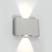 Wall & Ceiling Light White Rectangular Warm White LED Outdoor LED built in 2x400lm 2x6W Die Cast One Light SKU:67412/W/W - Toplightco