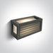 Wall & Ceiling Light Anthracite Rectangular Outdoor Replaceable lamp 15W Die Cast One Light SKU:67420A/AN - Toplightco