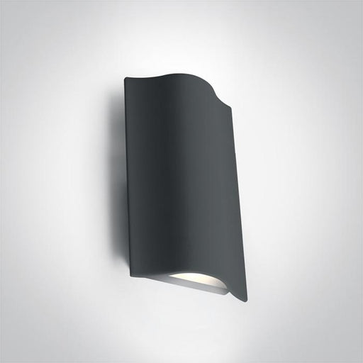 Wall & Ceiling Light Anthracite Rectangular Warm White LED Outdoor LED built in 2x400lm 2x6W Die Cast One Light SKU:67422A/AN/W - Toplightco
