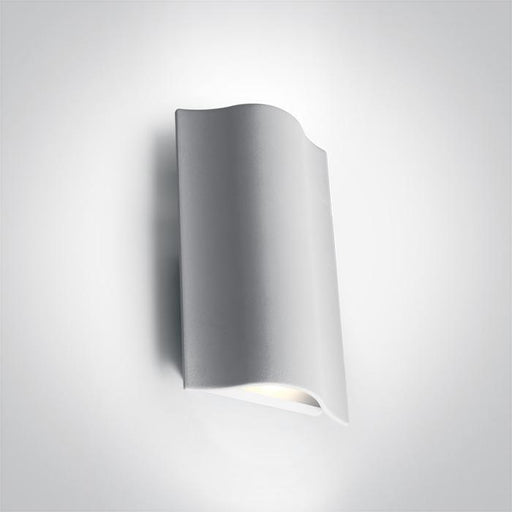 Wall & Ceiling Light White Rectangular Warm White LED Outdoor LED built in 2x400lm 2x6W Die Cast One Light SKU:67422A/W/W - Toplightco