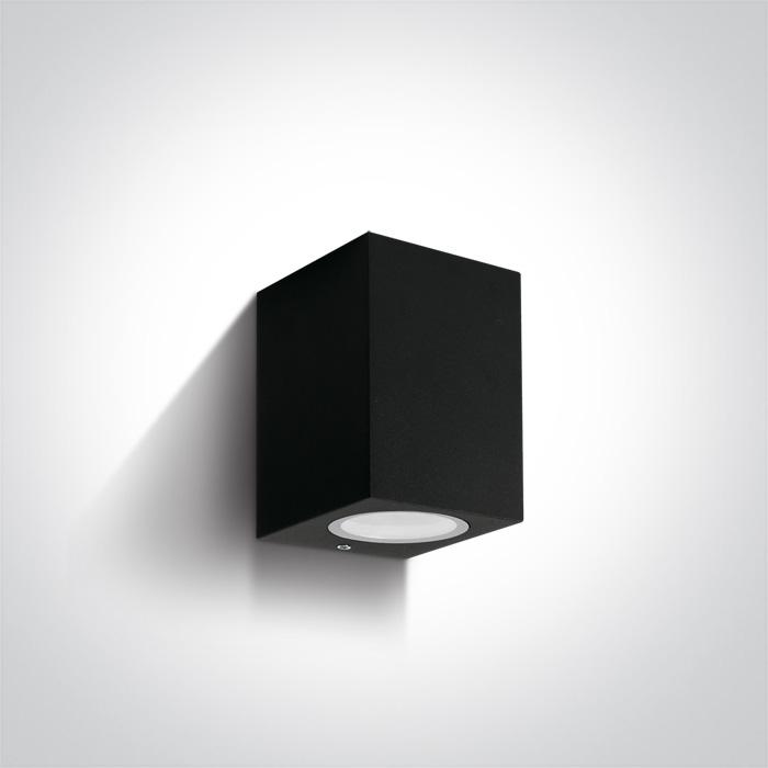 Wall & Ceiling Light Black Rectangular Outdoor Replaceable lamp 7W Die Cast One Light SKU:67426/B - Toplightco