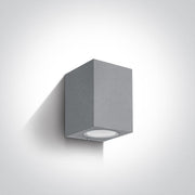 Wall & Ceiling Light Grey Rectangular Outdoor Replaceable lamp 7W Die Cast One Light SKU:67426/G - Toplightco