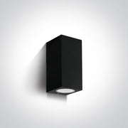 Wall & Ceiling Light Black Rectangular Outdoor Replaceable lamp 2X7W Die Cast One Light SKU:67426A/B - Toplightco