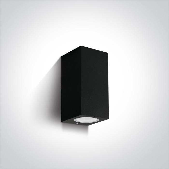 Wall & Ceiling Light Black Rectangular Outdoor Replaceable lamp 2X7W Die Cast One Light SKU:67426A/B - Toplightco