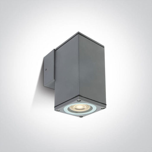 Grey Wall Gu10 10w Ip54 100-240v One Light SKU:67426B/G - Toplightco