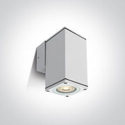 White Wall Gu10 10w Ip54 100-240v One Light SKU:67426B/W - Toplightco