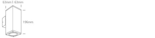 White Wall 2xgu10 10w Ip54 100-240v One Light SKU:67426C/W - Toplightco