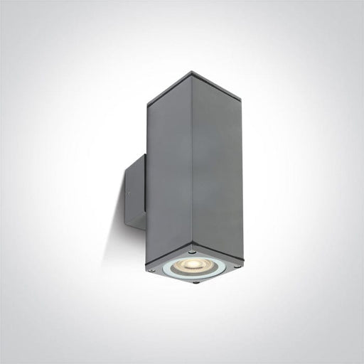 Grey Wall 2xgu10 10w Ip54 100-240v One Light SKU:67426C/G - Toplightco