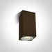 Rust Brown Ceiling Gu10 10w Ip54 100-240v One Light SKU:67426D/BR - Toplightco