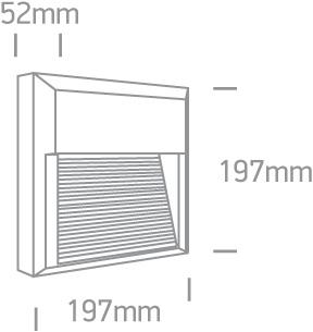 Wall & Ceiling Light White Rectangular Warm White LED Outdoor LED built in 350lm 8W ABS One Light SKU:67430A/W/W - Toplightco