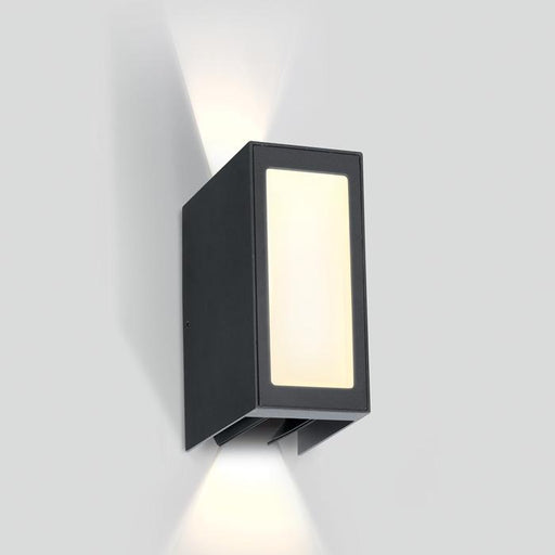 Wall & Ceiling Light Anthracite Rectangular Warm white LED Outdoor LED built in 600lm 9W Die Cast One Light SKU:67440/AN/W - Toplightco