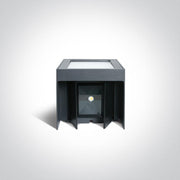 Wall & Ceiling Light Anthracite Rectangular Warm white LED Outdoor LED built in 700lm 11W Die Cast One Light SKU:67440A/AN/W - Toplightco