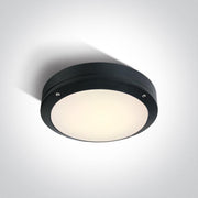 Wall & Ceiling Light Black Rectangular Warm White LED Outdoor LED built in 600lm 10W Die Cast One Light SKU:67442/B/W - Toplightco