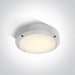 Wall & Ceiling Light White Rectangular Warm White LED Outdoor LED built in 600lm 10W Die Cast One Light SKU:67442/W/W - Toplightco