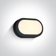 Wall & Ceiling Light Black Rectangular Warm White LED Outdoor LED built in 600lm 10W Die Cast One Light SKU:67442B/B/W - Toplightco