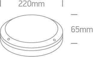 Wall & Ceiling Light Black Rectangular Warm White LED Outdoor LED built in 600lm 10W Die Cast One Light SKU:67442/B/W - Toplightco