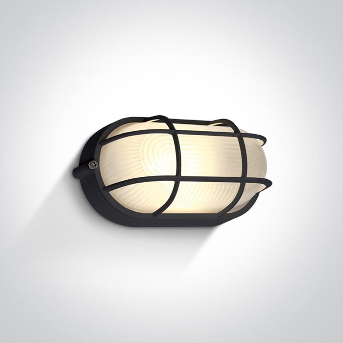 Wall & Ceiling Light Black Rectangular Warm White LED Outdoor LED built in 600lm 10W Die Cast One Light SKU:67444C/B/W - Toplightco