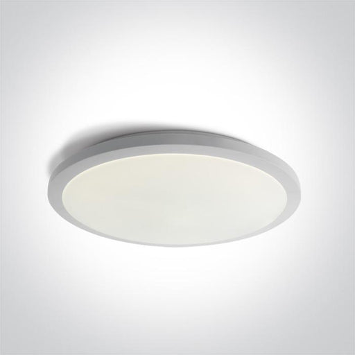 Ceiling Light White Circular Warm White LED built in 2700lm 36W Metal One Light SKU:67448A/W/W - Toplightco