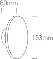 Wall & Ceiling Light Anthracite Circular Warm White LED Outdoor LED built in 600lm 7W ABS One Light SKU:67450/AN/W - Toplightco