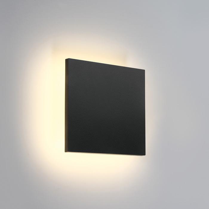 Wall & Ceiling Light Anthracite Rectangular Warm White LED Outdoor LED built in 600lm 7W ABS One Light SKU:67450A/AN/W - Toplightco
