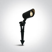 Garden Spike Light Black Circular Warm White LED Outdoor 170lm Aluminium One Light SKU:67456/B/W - Toplightco