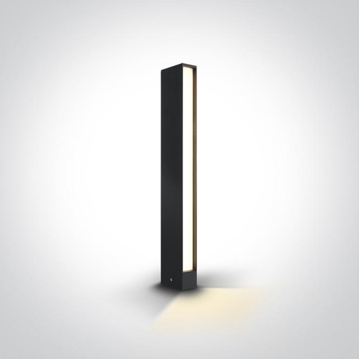 Path Light Anthracite Rectangular Warm white LED Outdoor LED built in 640lm 8W Aluminium One Light SKU:67460A/AN/W - Toplightco