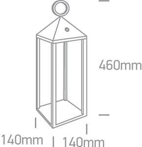 Path Light Black Rectangular Warm White LED Outdoor LED built in 190lm 3W Die Cast One Light SKU:67462/B/W - Toplightco