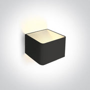 Wall & Ceiling Light Black Rectangular Warm White LED built in 400lm 6W Aluminium One Light SKU:67466A/B/W - Toplightco