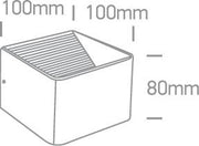 Wall & Ceiling Light White Rectangular Warm White LED built in 400lm 6W Aluminium One Light SKU:67466A/W/W - Toplightco