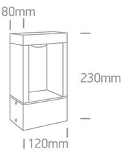 Path Light Black Rectangular Warm white LED Outdoor LED built in 500lm 10W Die Cast One Light SKU:67470/B/W - Toplightco
