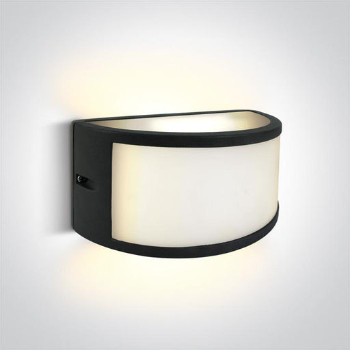 Wall & Ceiling Light Anthracite Rectangular Warm White LED Outdoor LED built in 700lm 10W Die Cast One Light SKU:67474B/AN/W - Toplightco