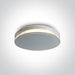 Wall & Ceiling Light White Circular Warm White LED Outdoor LED built in 325lm 12W Die Cast One Light SKU:67478/W/W - Toplightco
