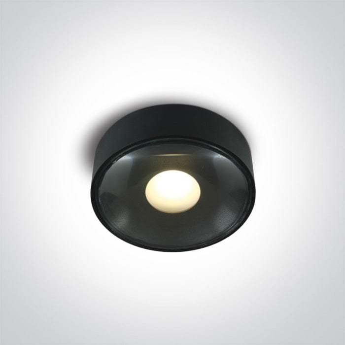 Wall & Ceiling Light Black Circular Warm White LED Dimmable Outdoor LED built in 480lm 6W Die Cast One Light SKU:67484/B/W - Toplightco
