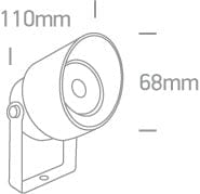 Garden Spike Light Anthracite Circular Warm white LED Outdoor LED built in 200lm 5W Die Cast One Light SKU:67488A/AN/W - Toplightco