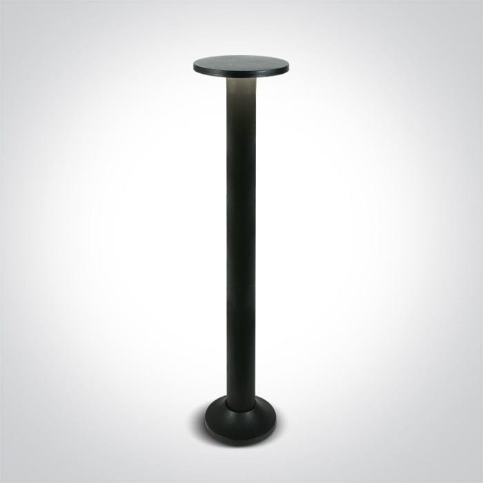 Path Light Black Circular Warm white LED Outdoor LED built in 600lm 6,5W ABS One Light SKU:67490A/B/W - Toplightco