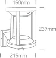 Black Led 2w Ewarm White Ip65 Solar Wall Light With Movement Sensor - Toplightco