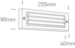 White Led Wall Light 6w Warm White Dark Light Ip65 230v One Light SKU:67502A/W/W - Toplightco