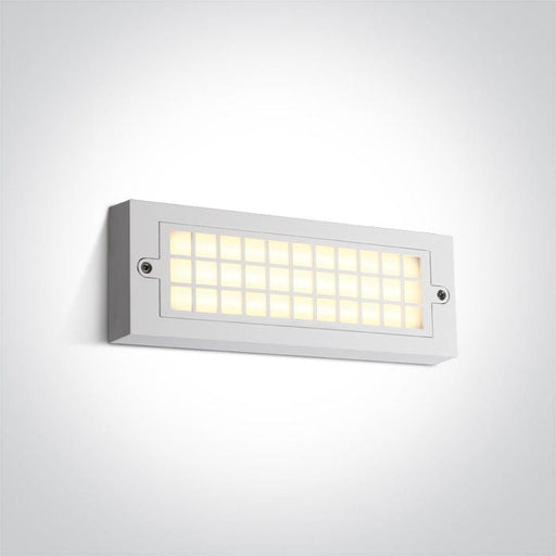 White Led Wall Light 6w Warm White Ip65 230v - Toplightco