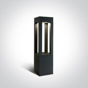 Anthracite Led Bollard 60cm 22w Cool White Ip65 230v - Toplightco